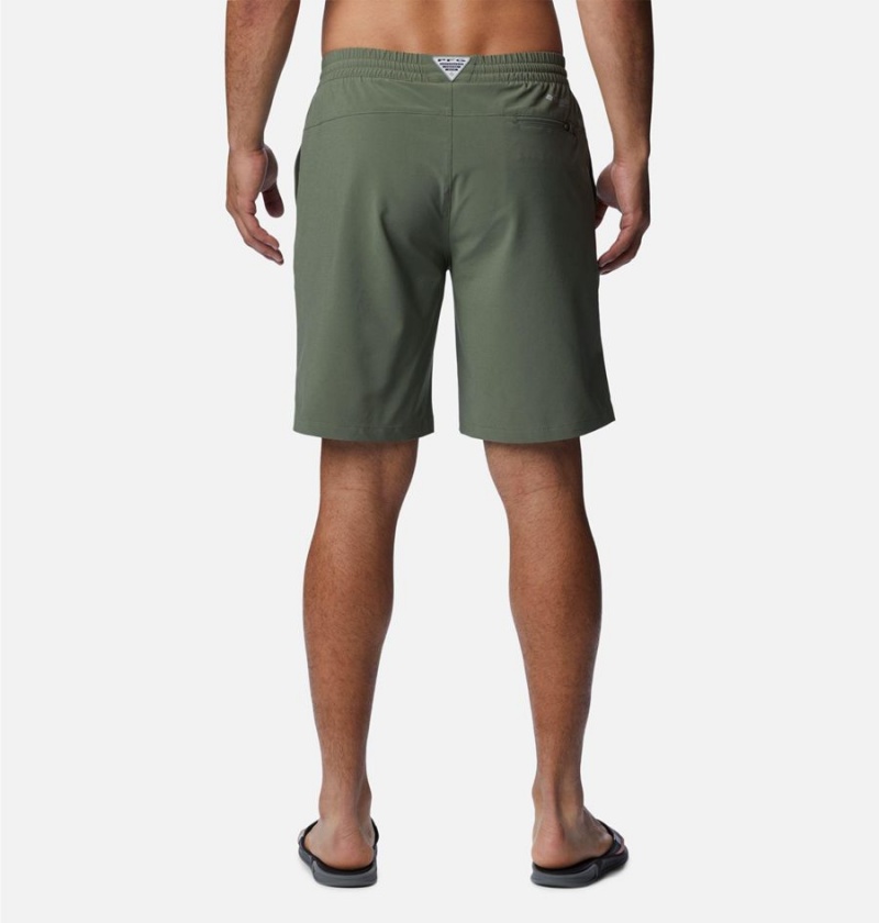 Green Columbia PFG Slack Tide Hybrid Water Men's Shorts | 79458IEXH