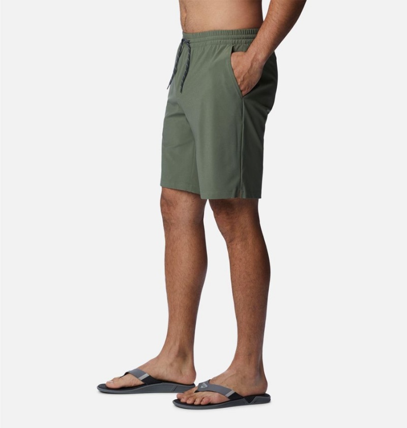 Green Columbia PFG Slack Tide Hybrid Water Men's Shorts | 79458IEXH