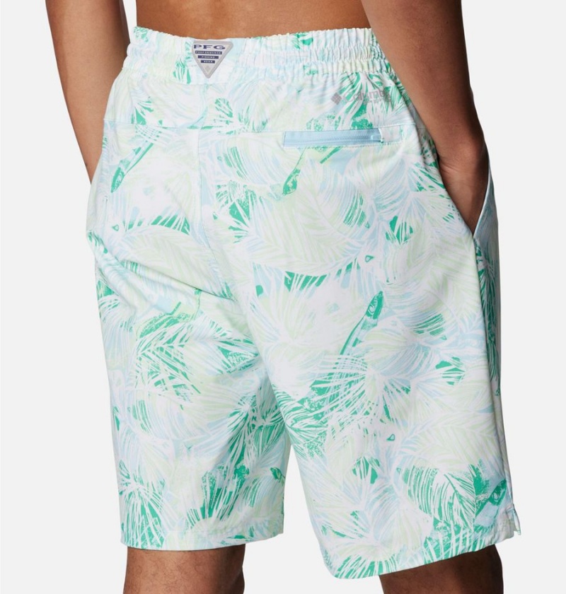 Green Columbia PFG Super Slack Tide Hybrid Water Men's Shorts | 42305LQRM