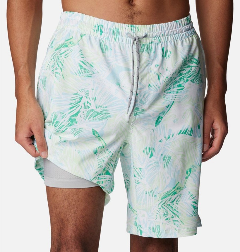 Green Columbia PFG Super Slack Tide Hybrid Water Men's Shorts | 42305LQRM