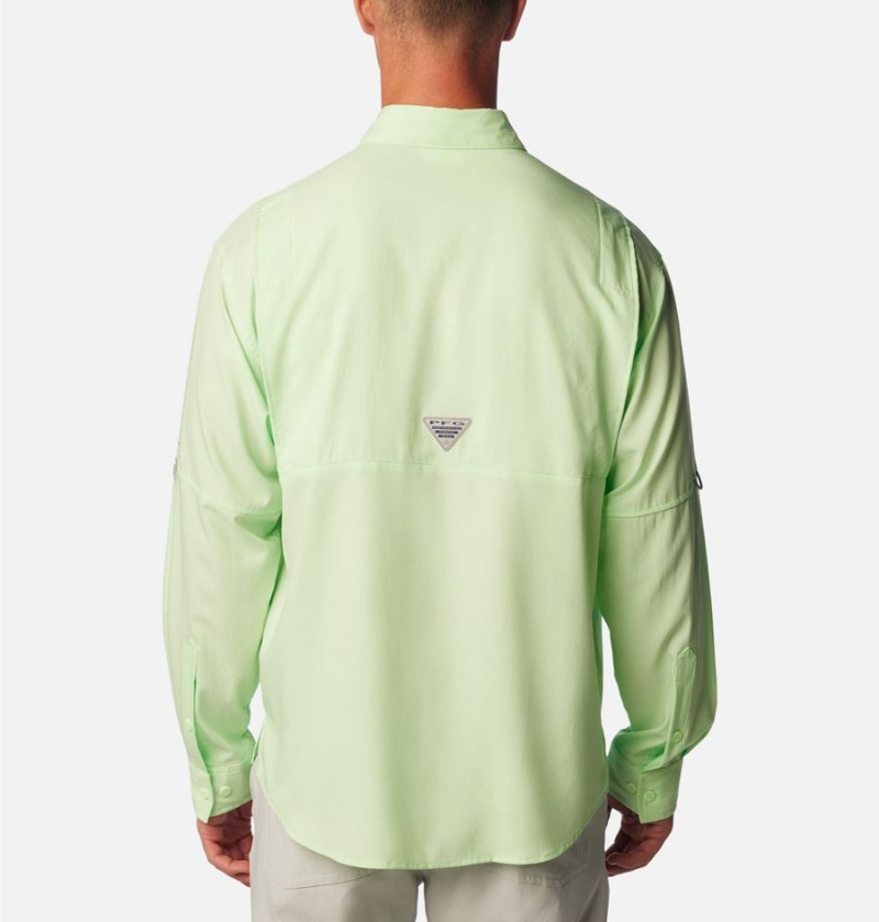 Green Columbia PFG Tamiami II Long Sleeve Men's Shirt | 87415FOHR