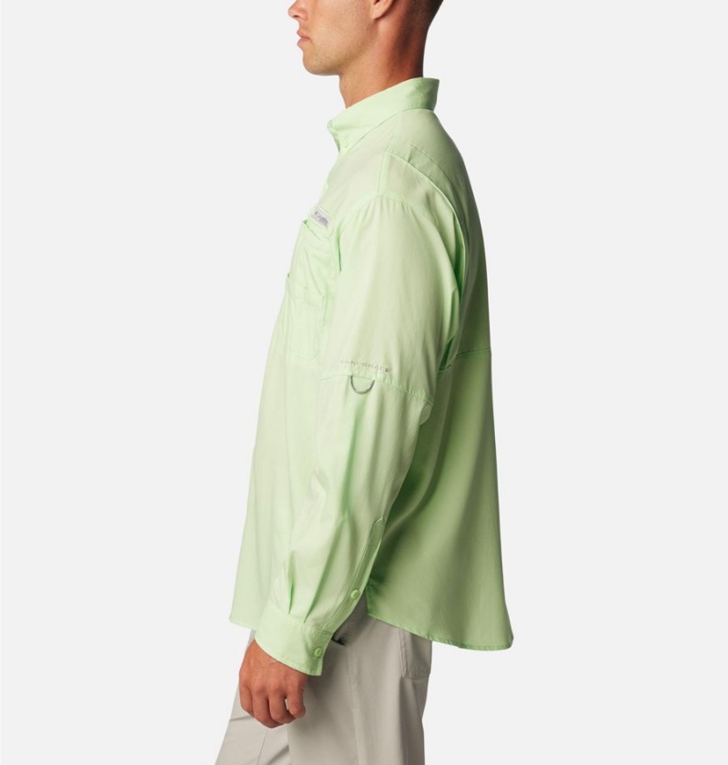 Green Columbia PFG Tamiami II Long Sleeve Men's Shirt | 87415FOHR