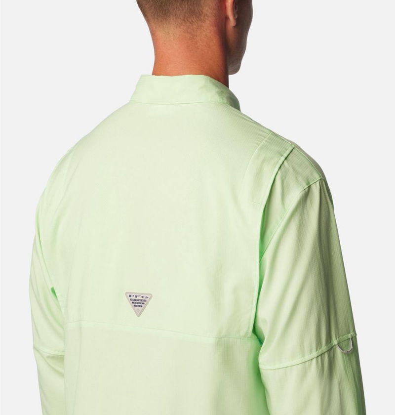 Green Columbia PFG Tamiami II Long Sleeve Men's Shirt | 87415FOHR