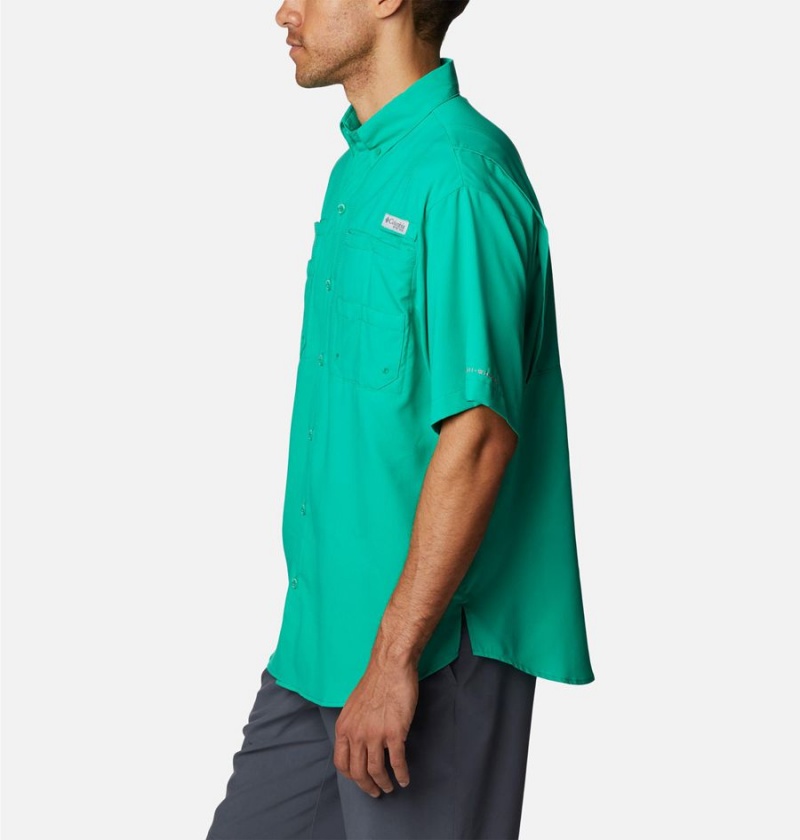 Green Columbia PFG Tamiami II Short Sleeve Men's Shirt | 46958PBSU