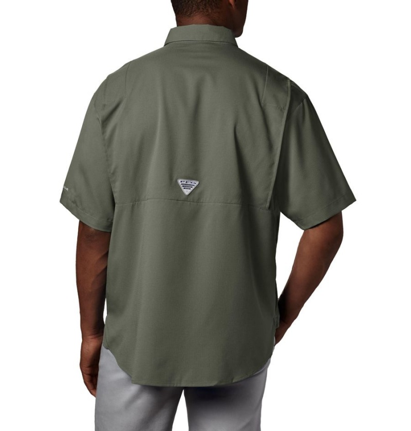 Green Columbia PFG Tamiami II Short Sleeve Men's Shirt | 62857NLYU