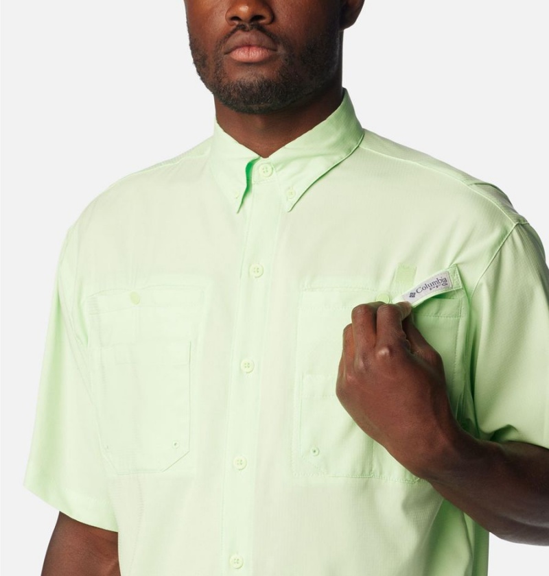 Green Columbia PFG Tamiami II Short Sleeve Men's Shirt | 64915NUVD