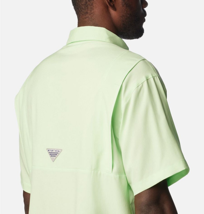 Green Columbia PFG Tamiami II Short Sleeve Men's Shirt | 64915NUVD