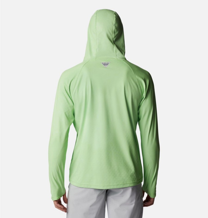 Green Columbia PFG Terminal Deflector Ice Men's Hoodie | 70968PSRT