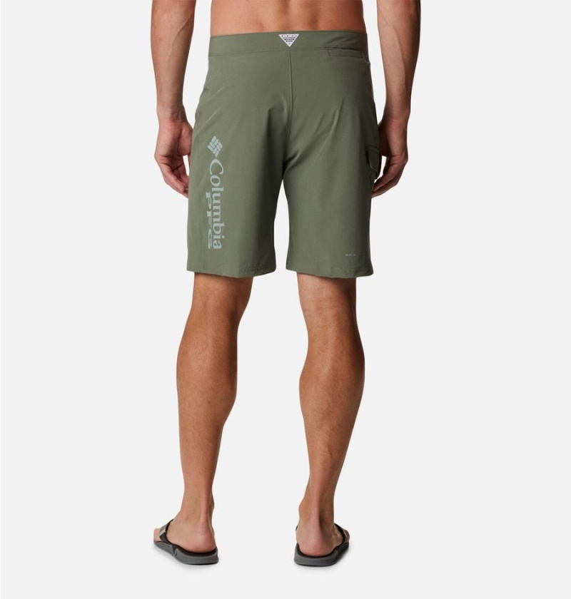 Green Columbia PFG Terminal Tackle Board Men's Shorts | 58924OSRP