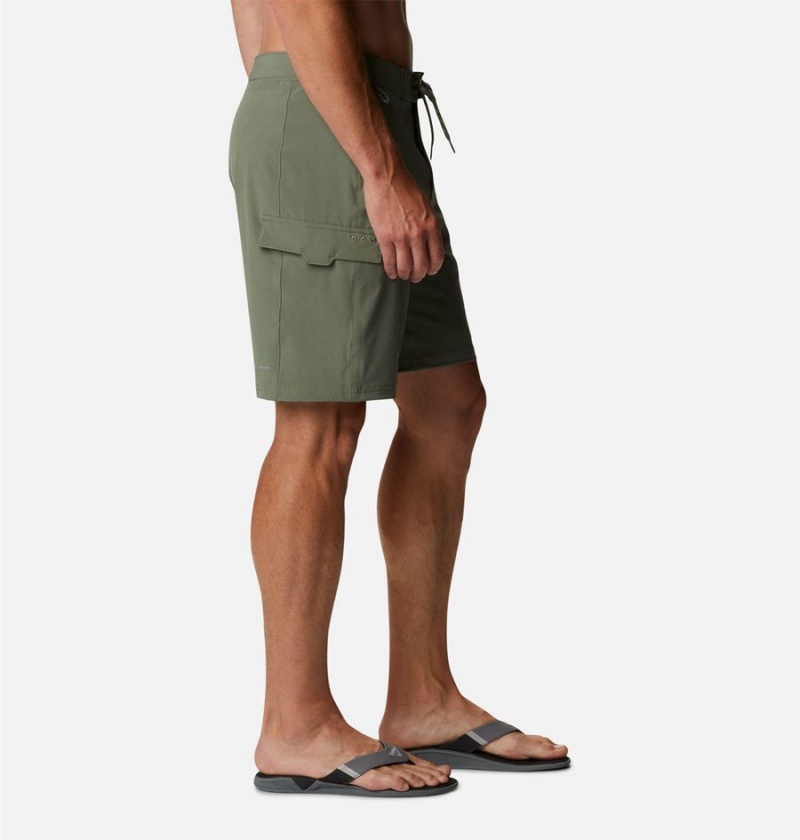 Green Columbia PFG Terminal Tackle Board Men's Shorts | 58924OSRP