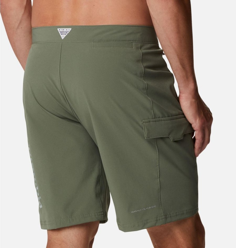 Green Columbia PFG Terminal Tackle Board Men's Shorts | 58924OSRP