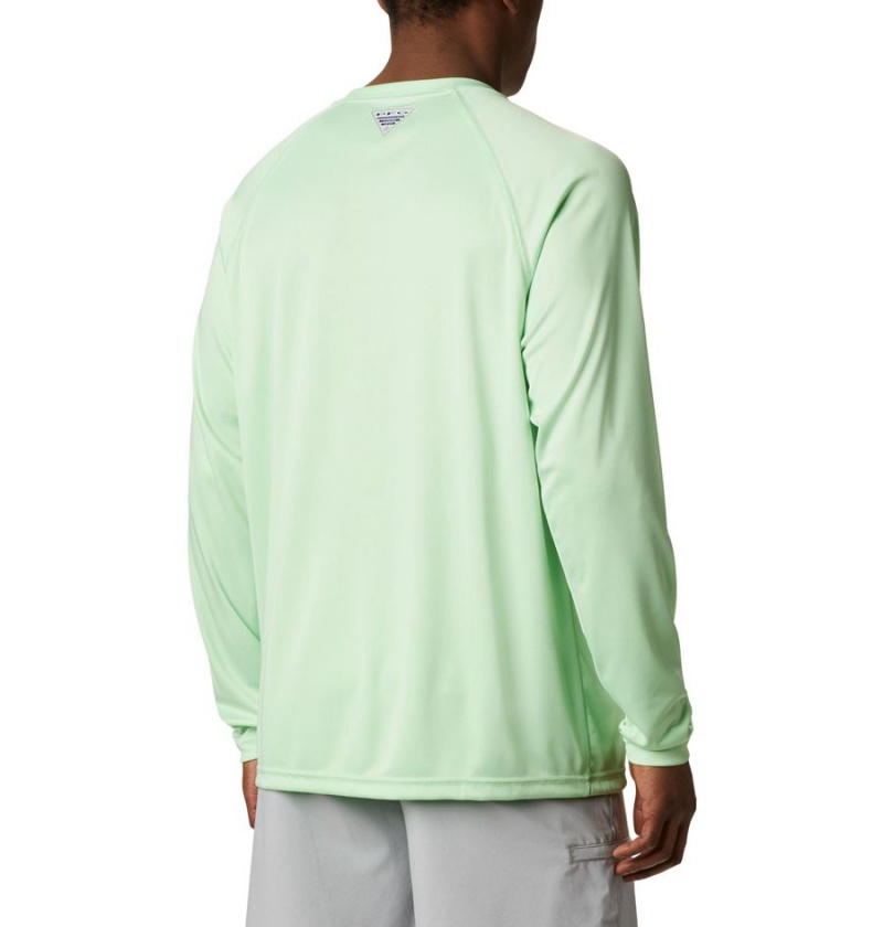 Green Columbia PFG Terminal Tackle Long Sleeve Men's T-Shirt | 96703CKBZ