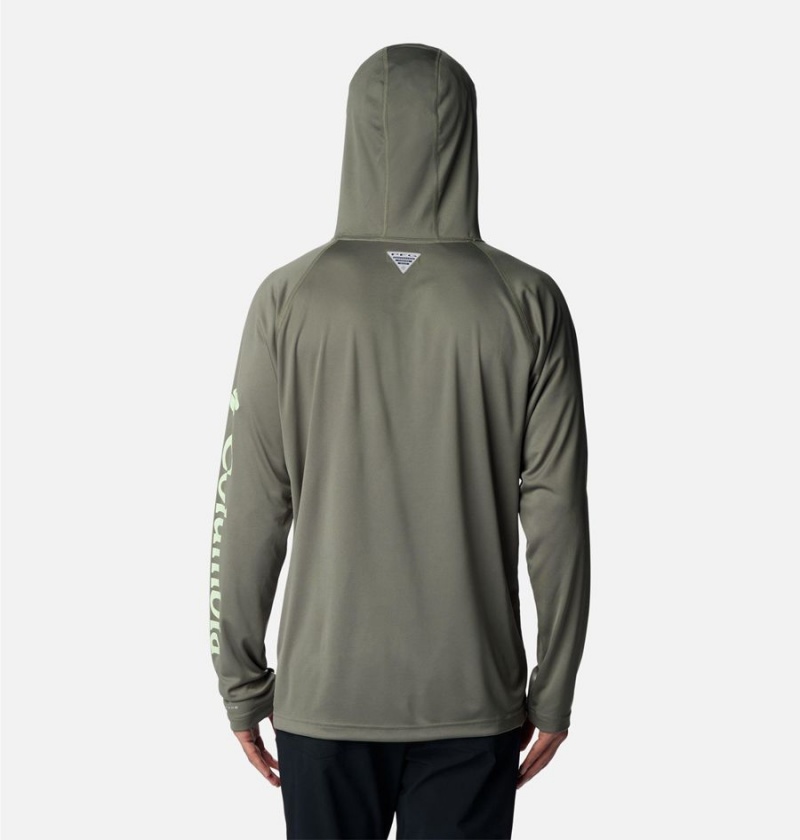 Green Columbia PFG Terminal Tackle Men's Hoodie | 23890BZOR