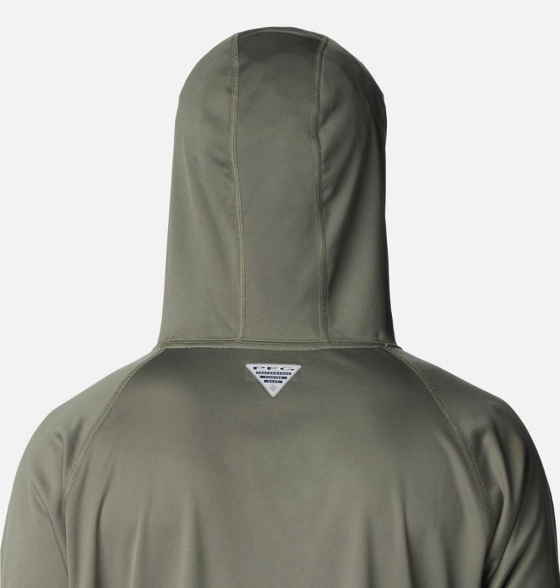 Green Columbia PFG Terminal Tackle Men's Hoodie | 23890BZOR