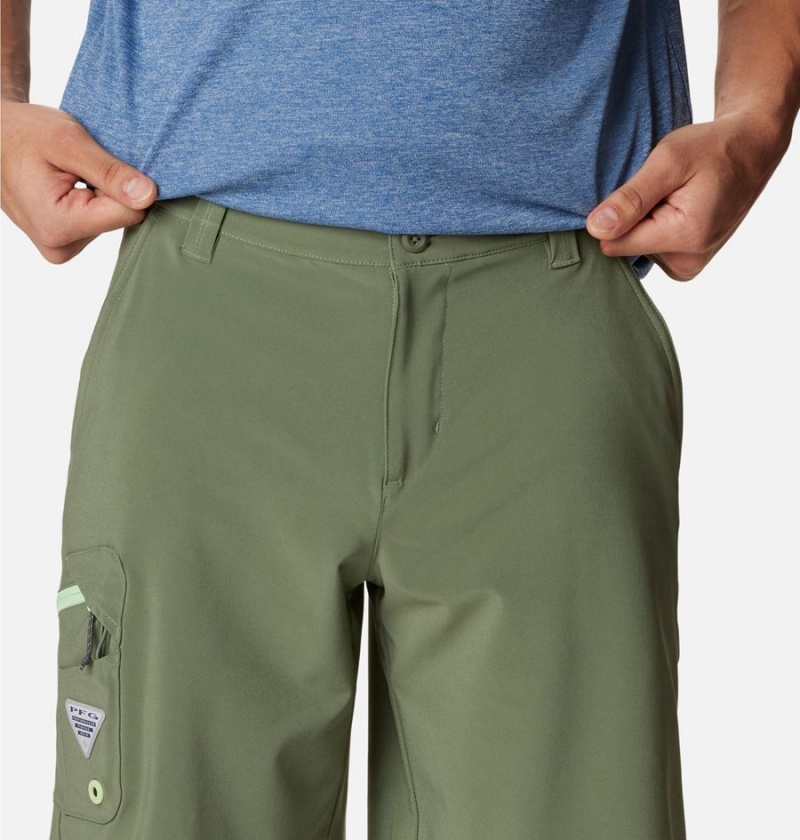 Green Columbia PFG Terminal Tackle Men's Shorts | 50419HTAI