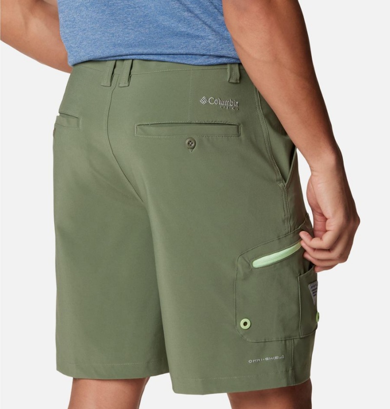 Green Columbia PFG Terminal Tackle Men's Shorts | 50419HTAI