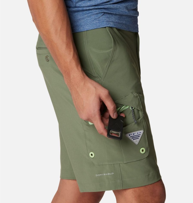 Green Columbia PFG Terminal Tackle Men's Shorts | 50419HTAI