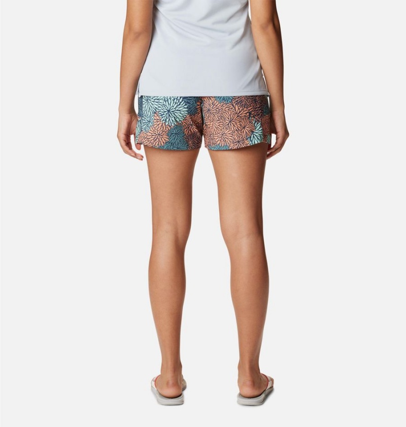 Green Columbia PFG Tidal II Women's Shorts | 23719SPMR