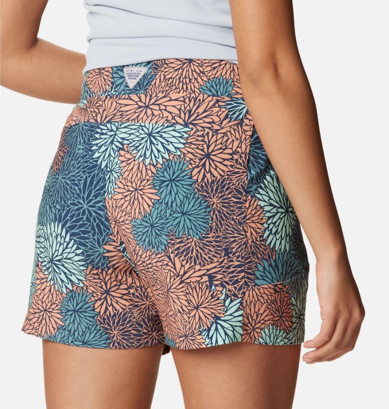 Green Columbia PFG Tidal II Women's Shorts | 23719SPMR