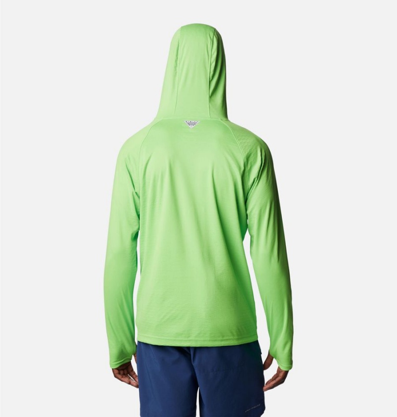 Green Columbia PFG Zero Rules Ice Men's Hoodie | 73086FTGO