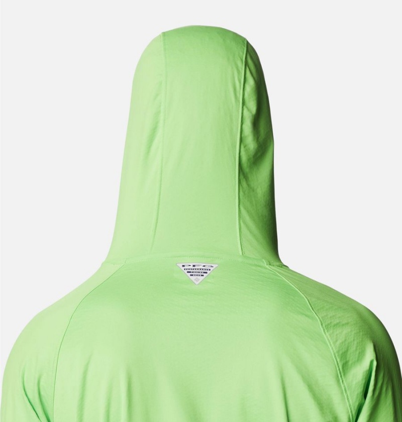 Green Columbia PFG Zero Rules Ice Men's Hoodie | 73086FTGO