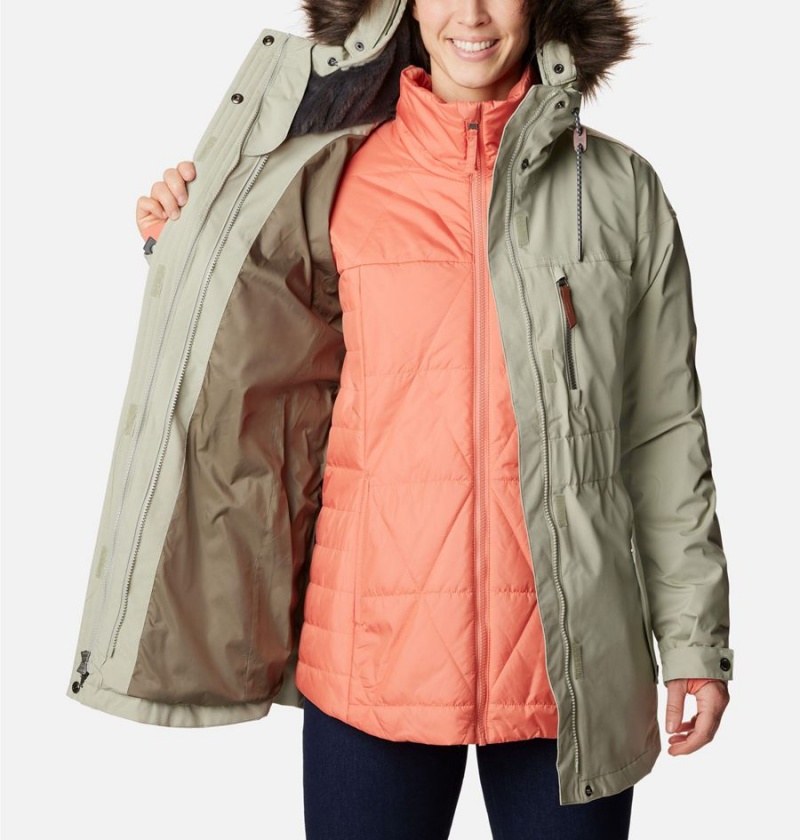 Green Columbia Payton Pass Interchange Women's Coats | 38605JSCU