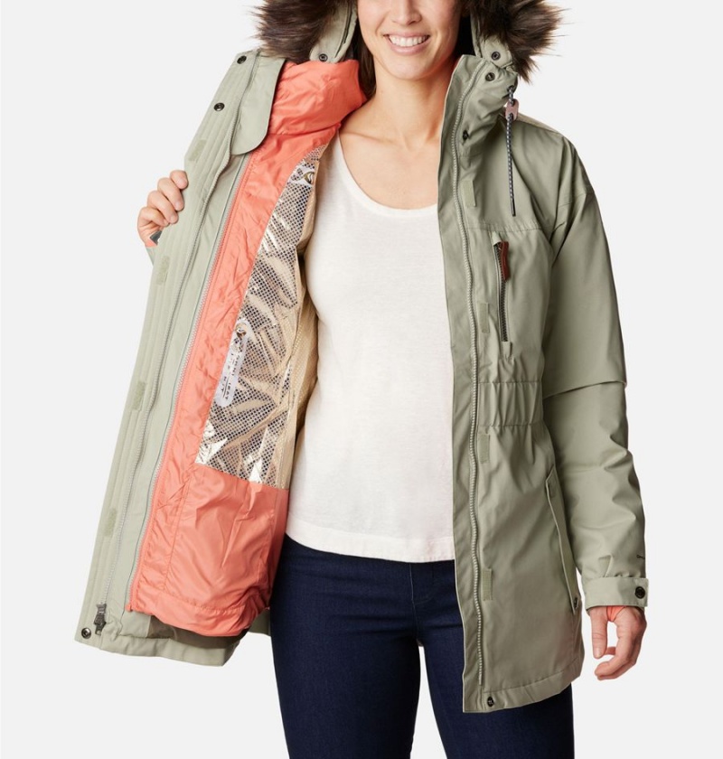 Green Columbia Payton Pass Interchange Women's Coats | 38605JSCU