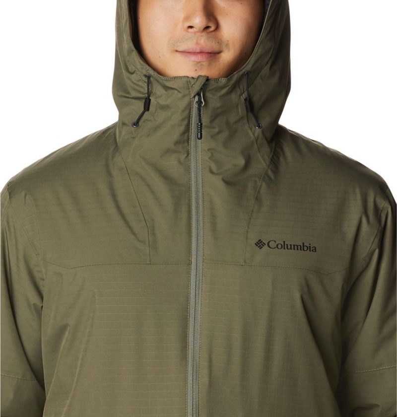 Green Columbia Point Park Insulated Men's Puffer Jacket | 92348ELZC