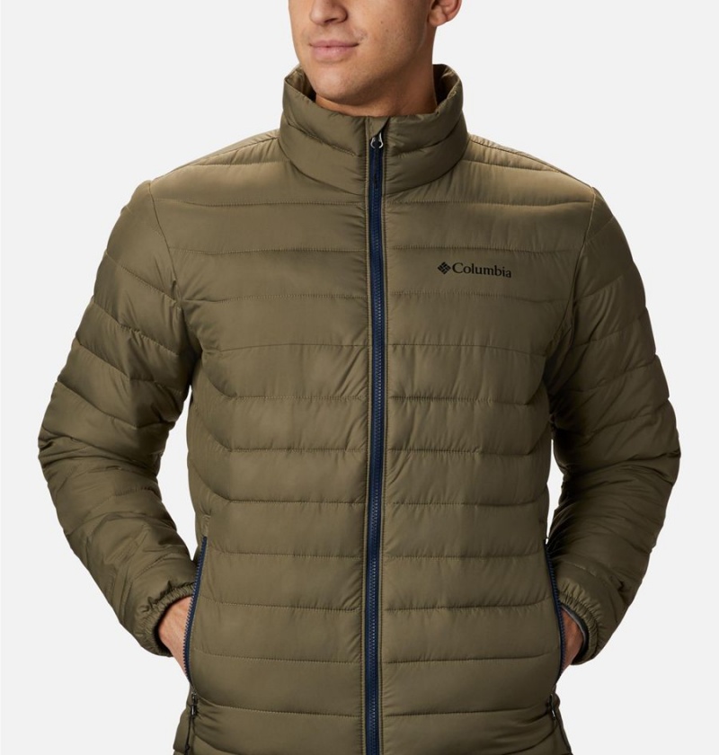 Green Columbia Powder Lite Insulated Men's Puffer Jacket | 82630UTRE