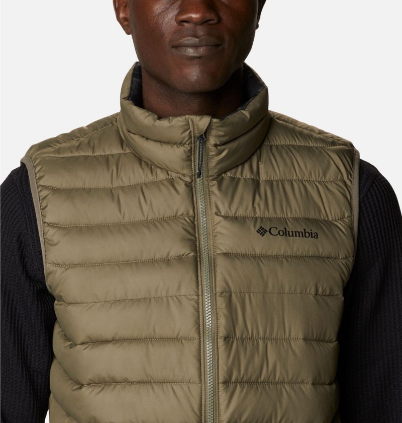 Green Columbia Powder Lite Men's Vest | 21506EOHT