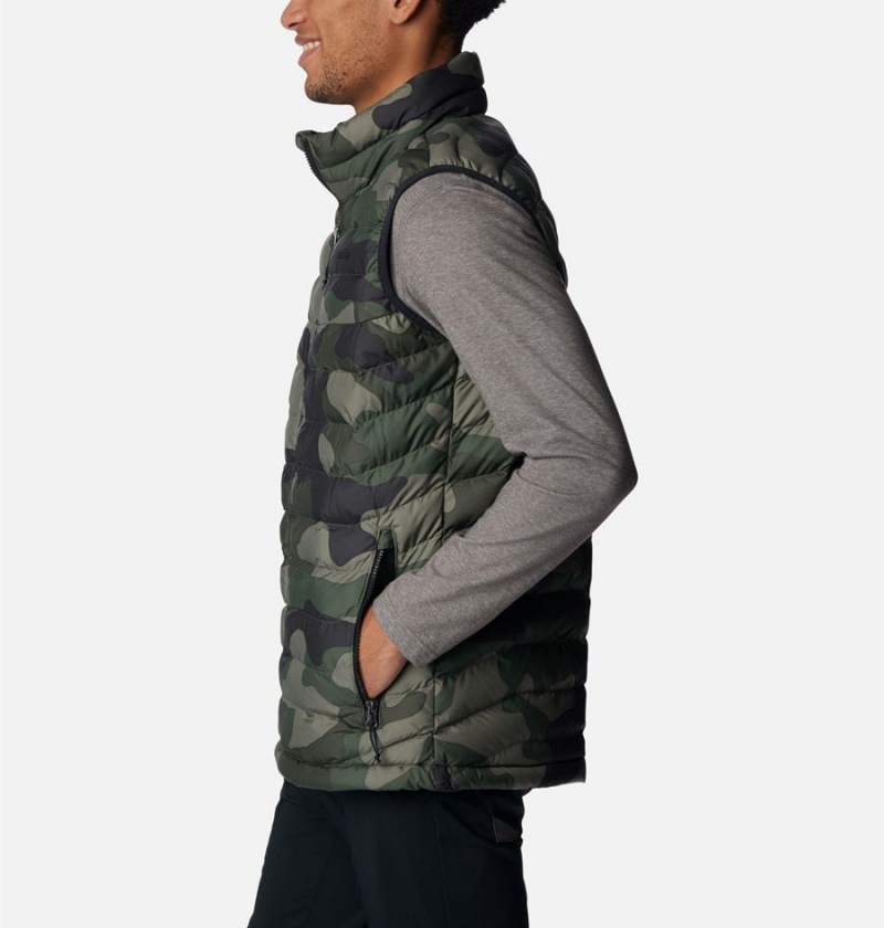 Green Columbia Powder Lite Men's Vest | 70896ENIZ