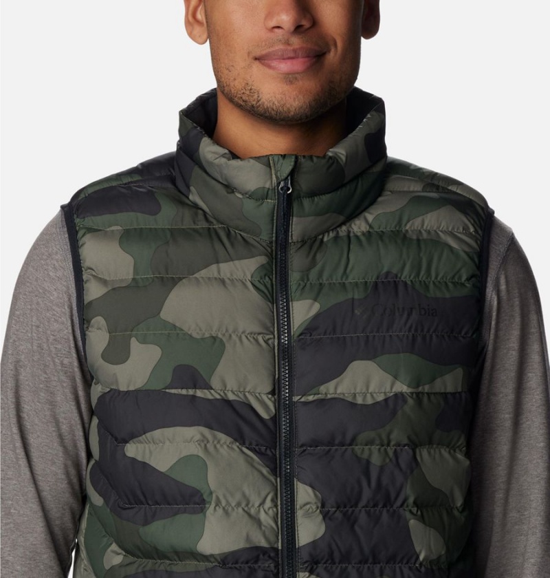 Green Columbia Powder Lite Men's Vest | 70896ENIZ