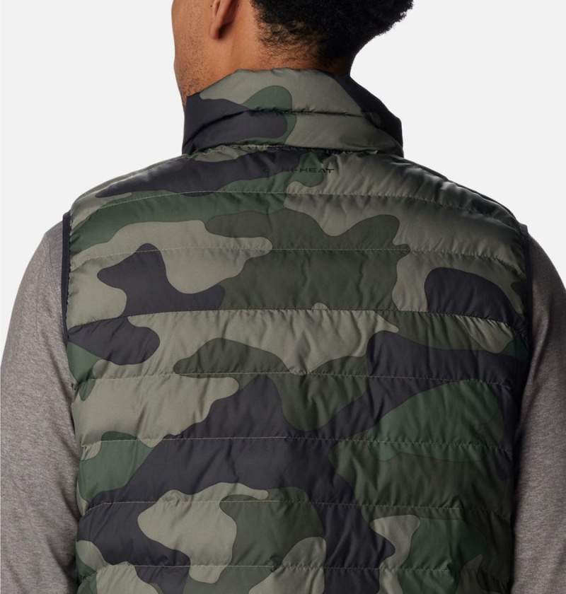 Green Columbia Powder Lite Men's Vest | 70896ENIZ