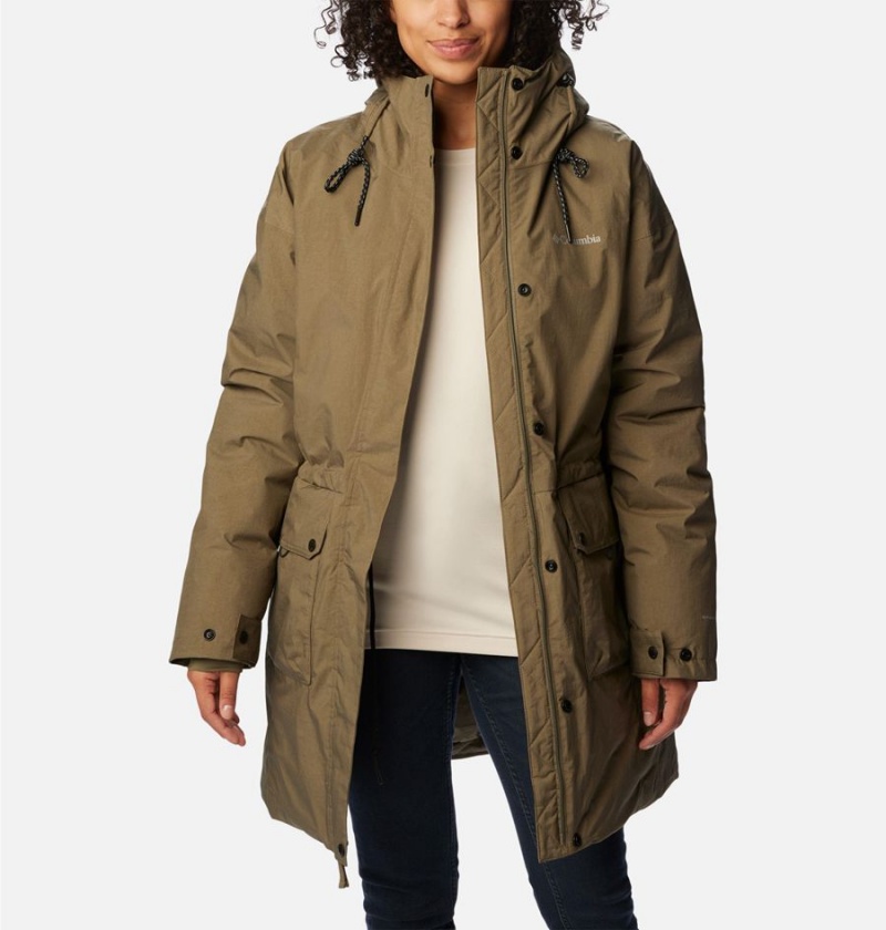 Green Columbia Rosewood Women's Coats | 58374ZDJG