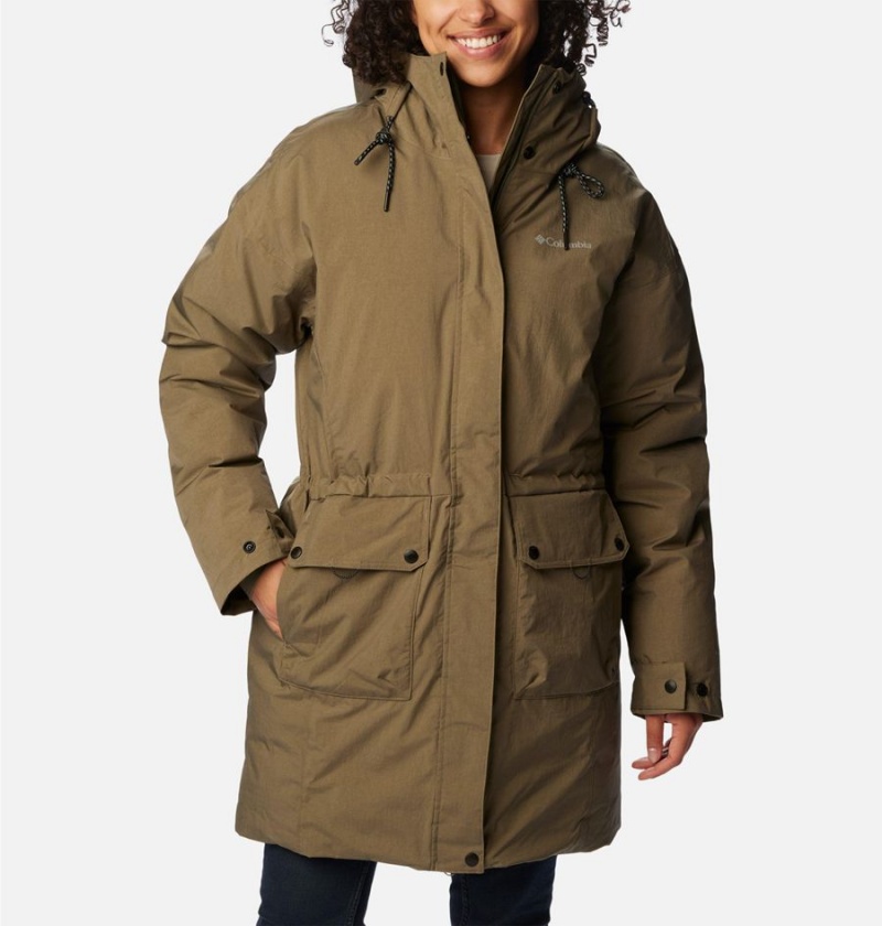 Green Columbia Rosewood Women\'s Coats | 58374ZDJG