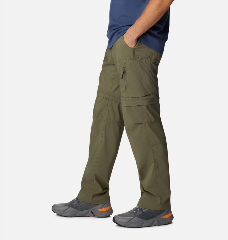 Green Columbia Silver Ridge Utility Convertible Men's Pants | 90385PWCN