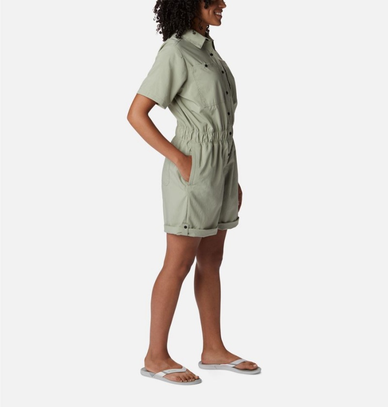 Green Columbia Silver Ridge Utility Women's Dress | 21407WNDB