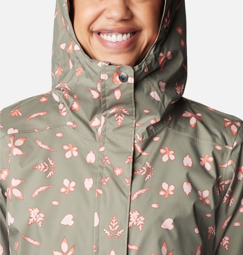 Green Columbia Splash A Little II Women's Rain Jacket | 82167XGCW