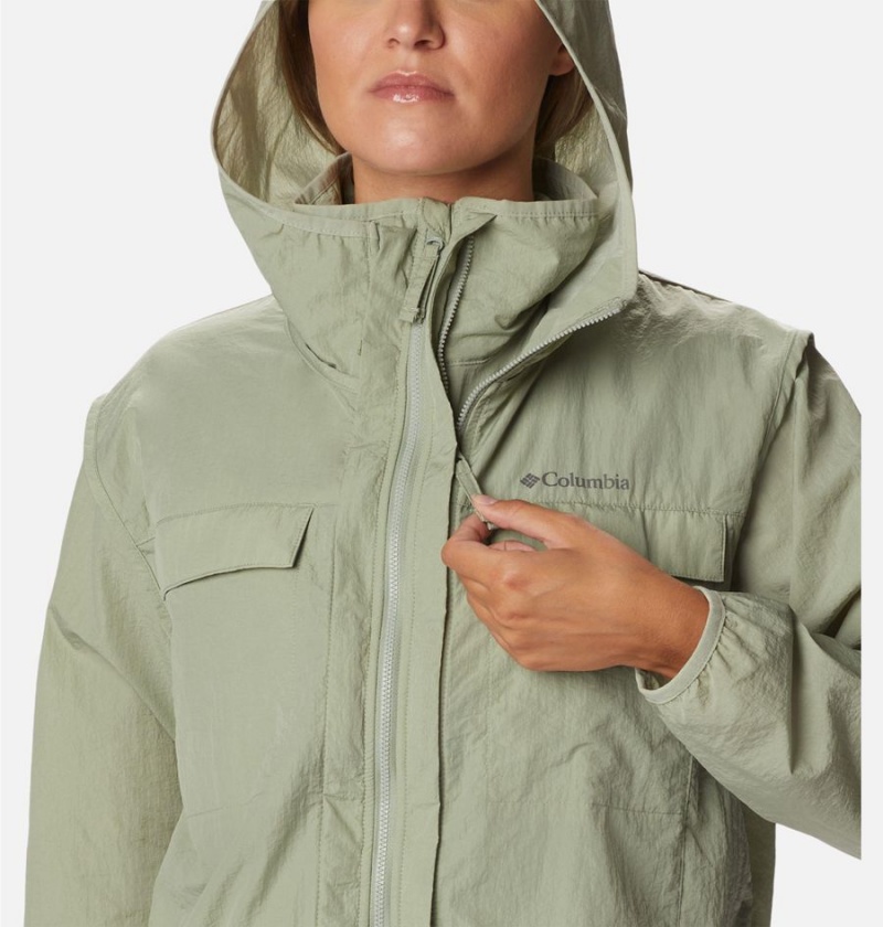 Green Columbia Spring Canyon Wind Interchange Women's 3 In 1 Jackets | 01862JXWV