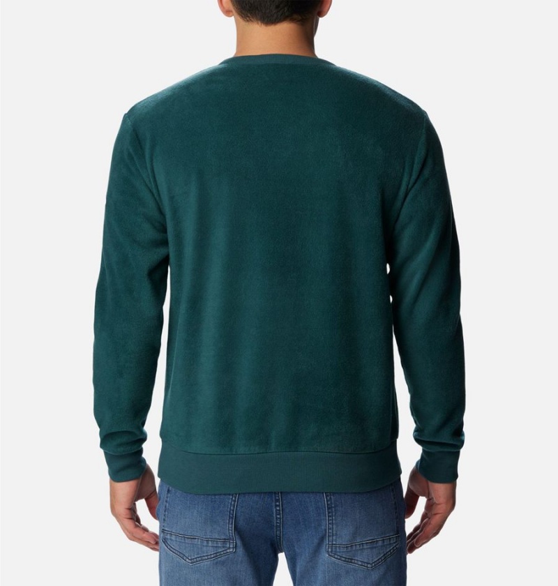 Green Columbia Steens Mountain Crew Top 2.0 Men's Pullover | 21640XSWT