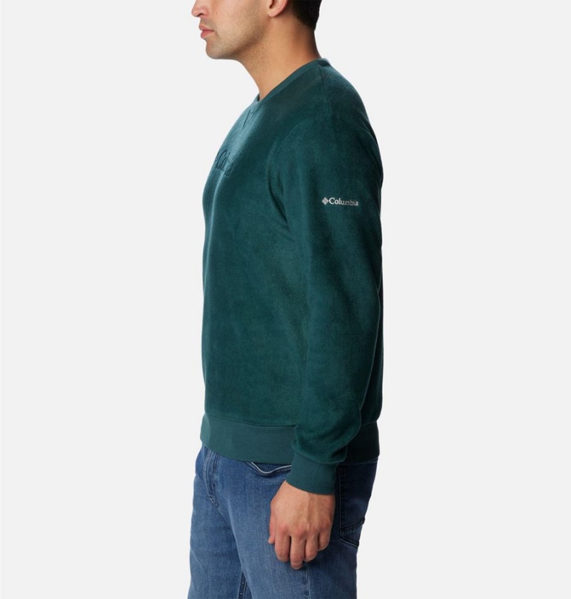 Green Columbia Steens Mountain Crew Top 2.0 Men's Pullover | 21640XSWT