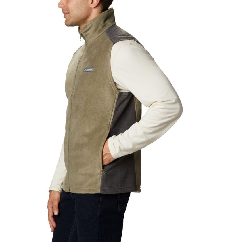 Green Columbia Steens Mountain Fleece Men's Vest | 59046DARN