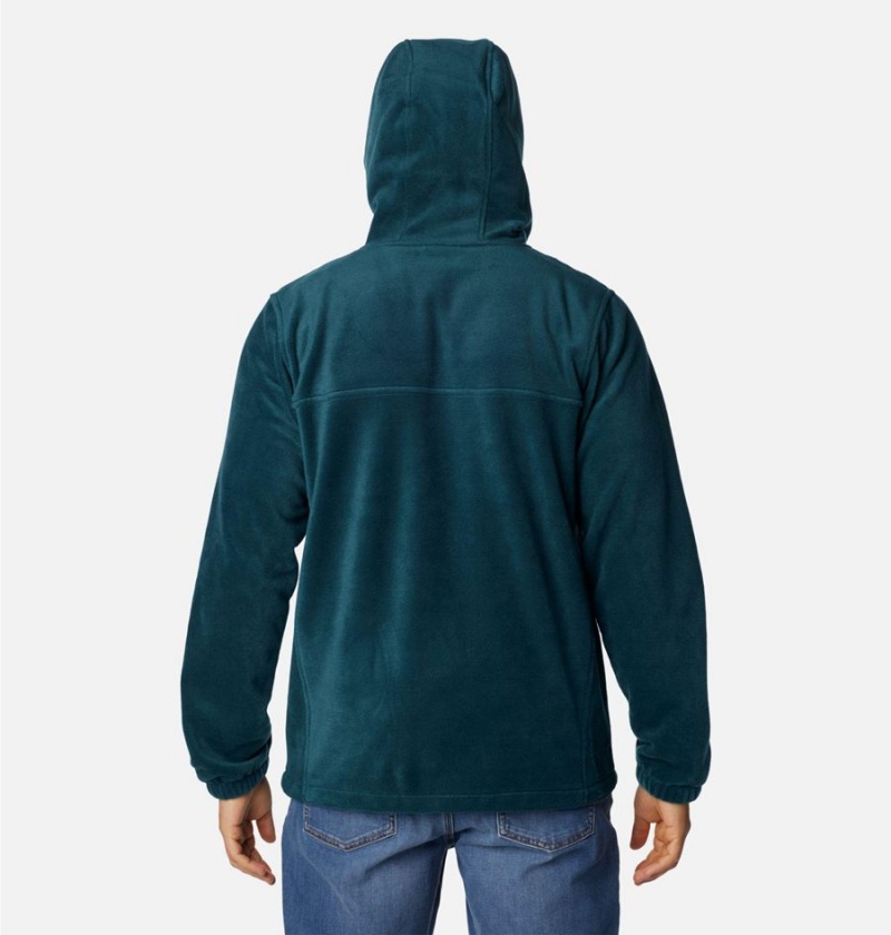 Green Columbia Steens Mountain Full Zip Hoodie Men's Fleece Jacket | 98465NBCI