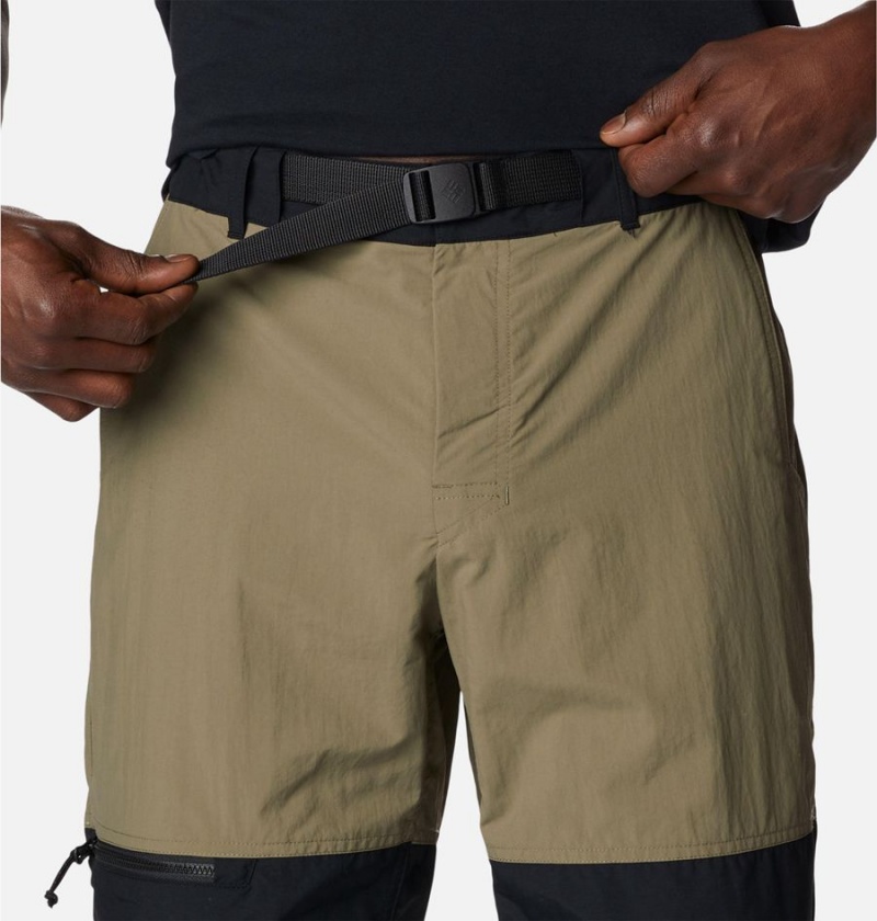 Green Columbia Summerdry Belted Men's Shorts | 68243GBMS