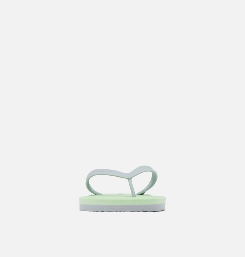 Green Columbia Sun Trek Flip Flop Women's Sandals | 67891EQUD