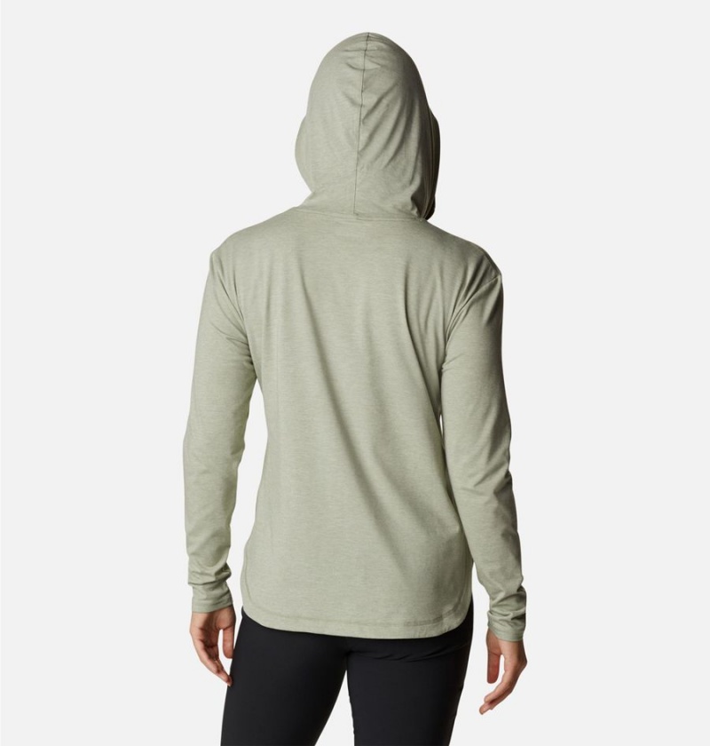 Green Columbia Sun Trek Pullover Women's Hoodie | 56089FHVA