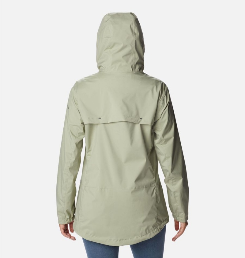 Green Columbia Sunrise Ridge Women's Rain Jacket | 75429MYXB