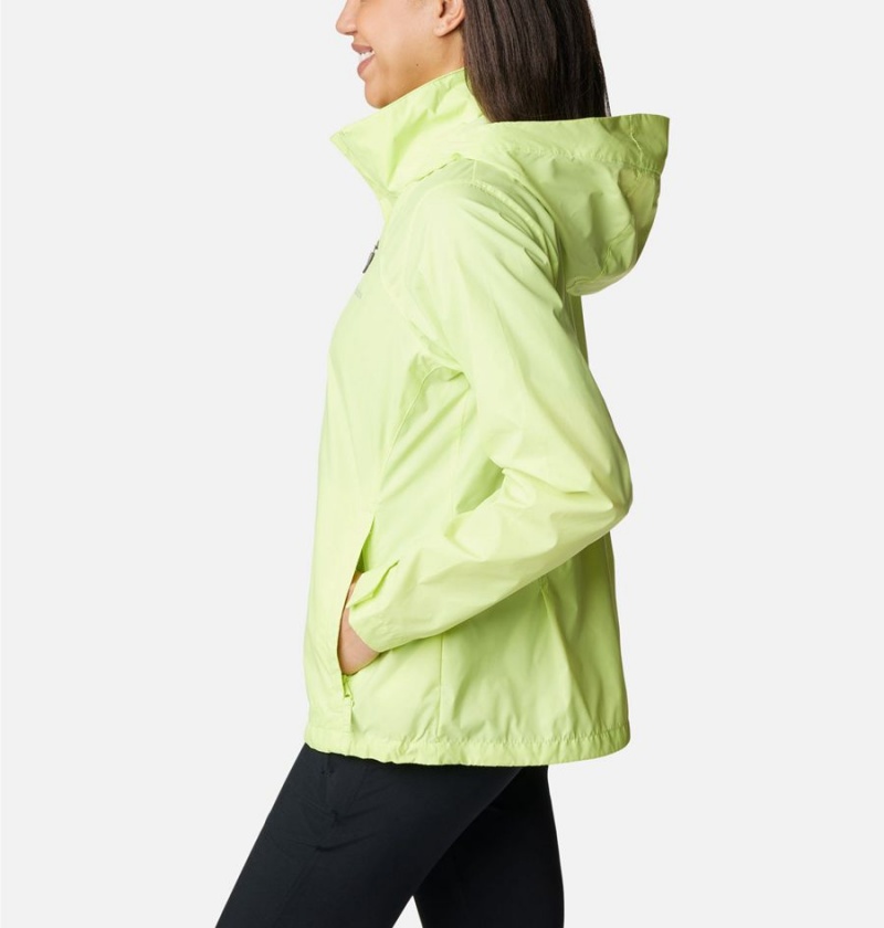 Green Columbia Switchback III Women's Rain Jacket | 35071WFQZ