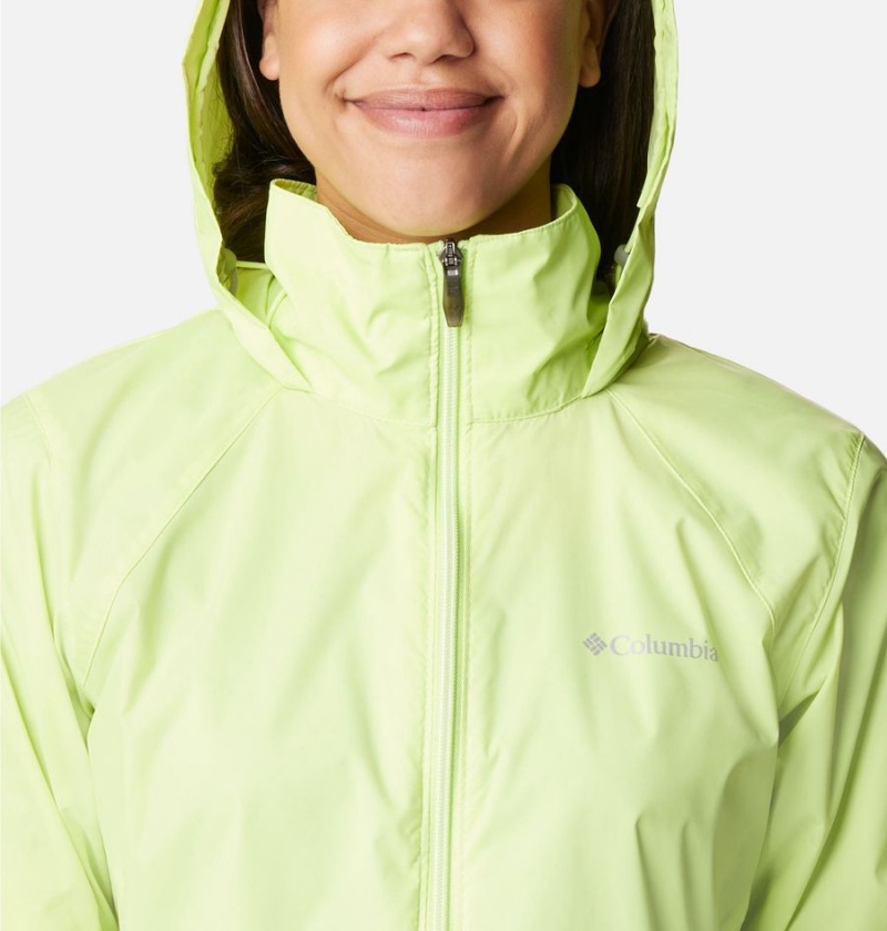 Green Columbia Switchback III Women's Rain Jacket | 35071WFQZ