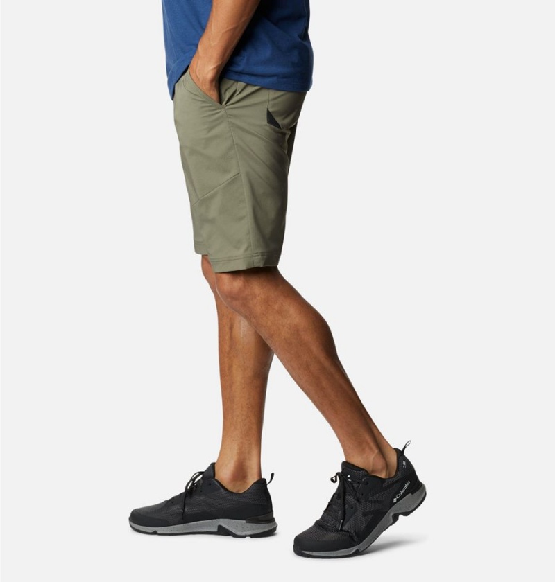 Green Columbia Tech Trail Men's Shorts | 45718BKWI